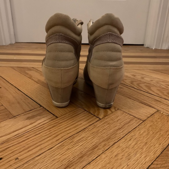 Ash Suede Perforated Wedge Sneaker - Picture 4 of 6